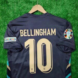 #10 England Away Jersey – Euro 2024 Edition – Navy/Gold